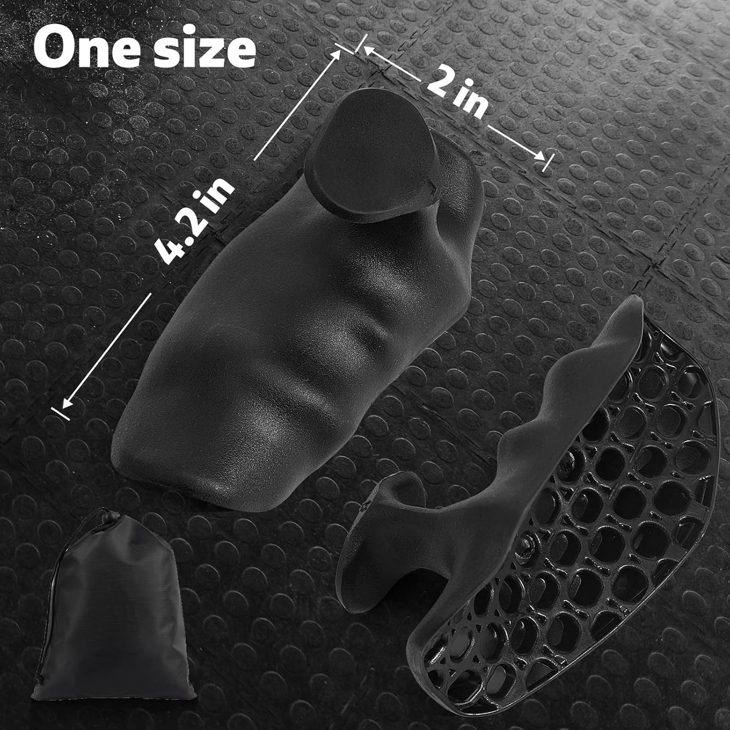 Ergonomic Rubber Gym Grip Pads